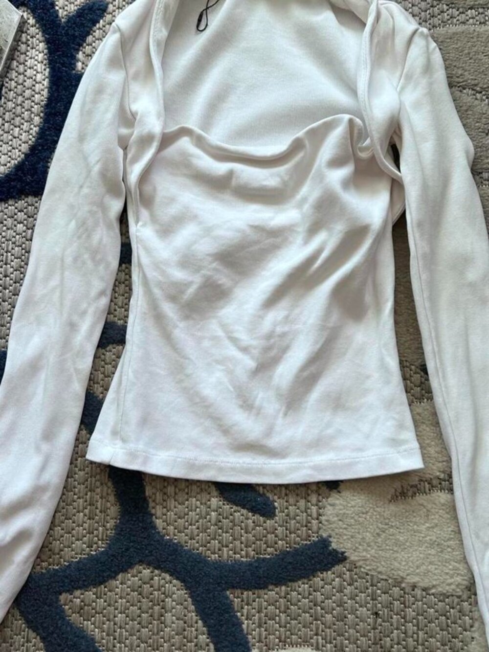 ZARA ribbed long sleeve top